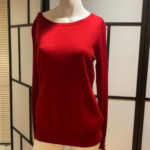 Talbots Top pure Merino wool, brand new, size medium, dark red color